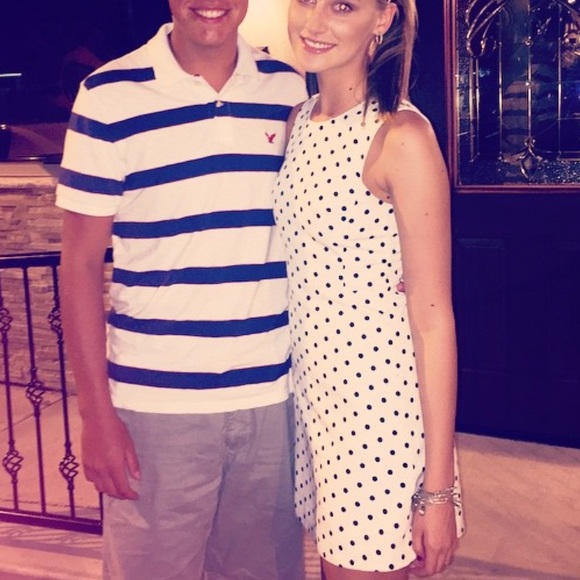 Black and white polka dot mini dress Express - Picture 5 of 6